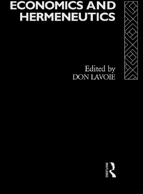 Cover image for book Economics and Hermeneutics