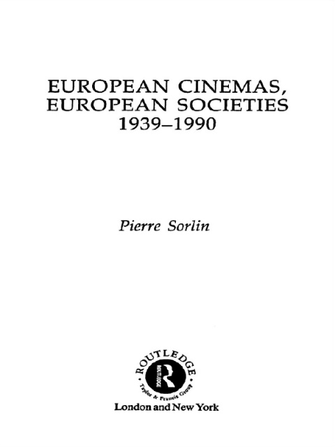 Cover image for book European Cinemas, European Societies