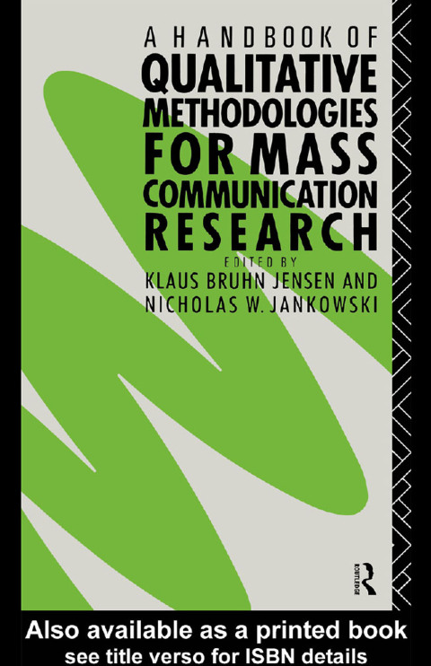 Cover image for book A Handbook of Qualitative Methodologies for Mass Communication Research
