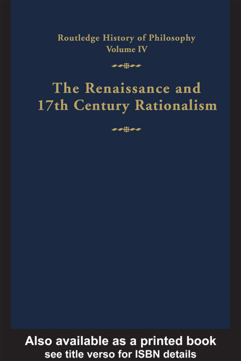 Cover image for book Routledge History of Philosophy Volume IV