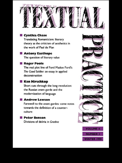 Cover image for book Textual Practice