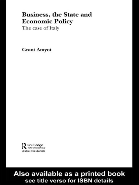Cover image for book Business, The State and Economic Policy