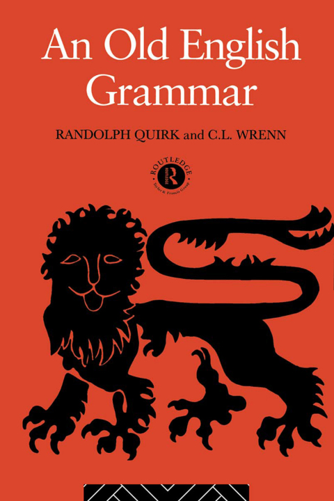 Cover image for book An Old English Grammar
