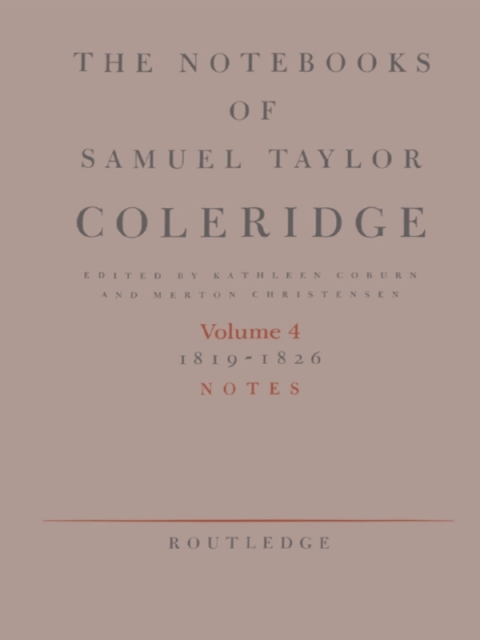 Cover image for book The Notebooks of Samuel Taylor Coleridge