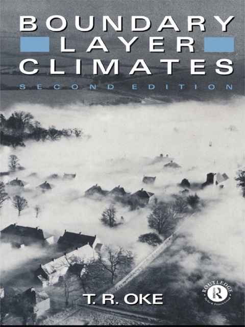 Cover image for book Boundary Layer Climates