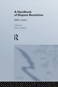 Cover image: A Handbook of Dispute Resolution 1st edition 9781138975668
