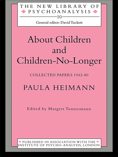 Cover image for book About Children and Children-No-Longer