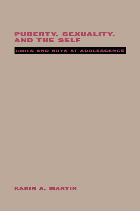 Cover image for book Puberty, Sexuality and the Self