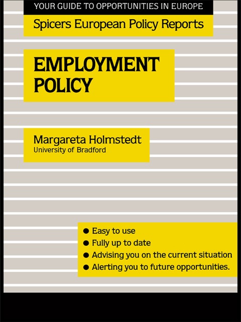Cover image for book Employment Policy