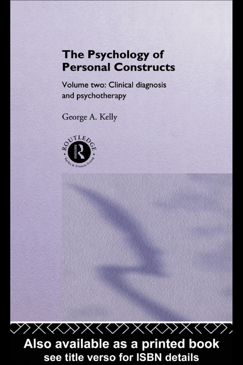 Cover image for book The Psychology of Personal Constructs