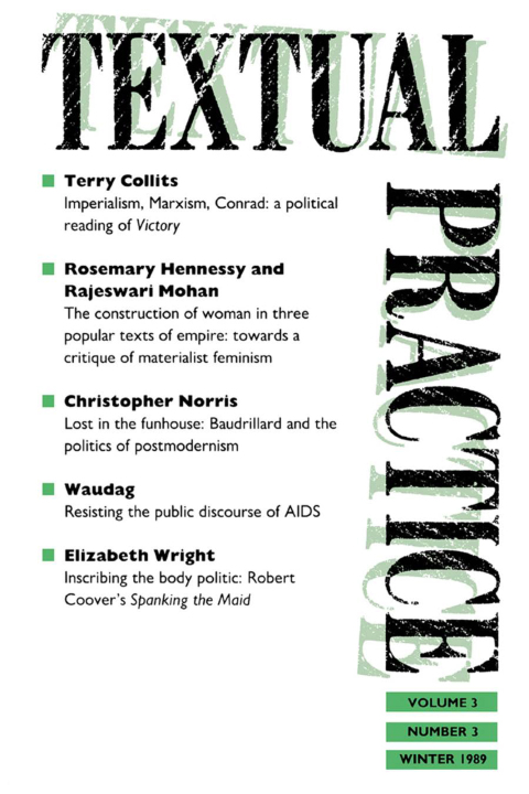 Cover image for book Textual Practice