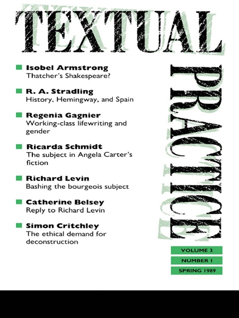 Cover image for book Textual Practice