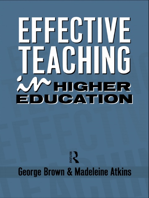Cover image for book Effective Teaching in Higher Education