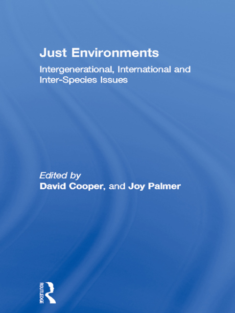 Cover image for book Just Environments