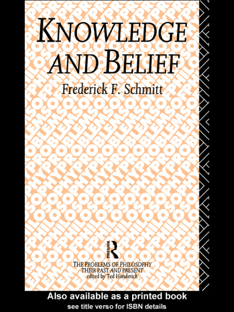 Cover image for book Knowledge and Belief
