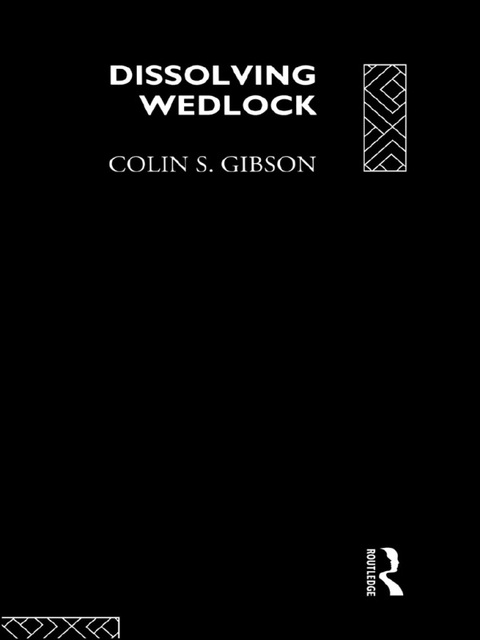 Cover image for book Dissolving Wedlock