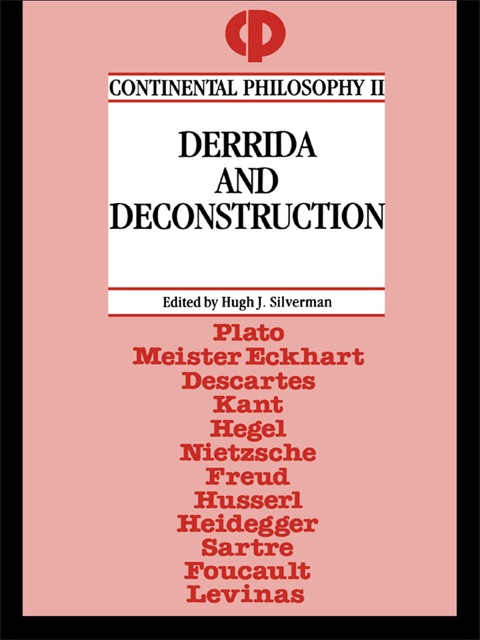 Cover image for book Derrida and Deconstruction