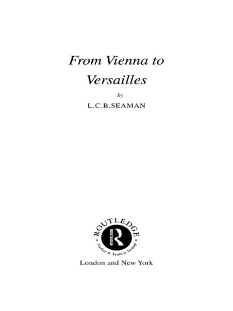 Cover image for book From Vienna to Versailles