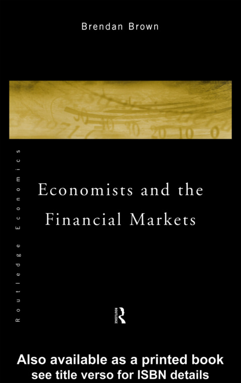 Cover image for book Economists and the Financial Markets
