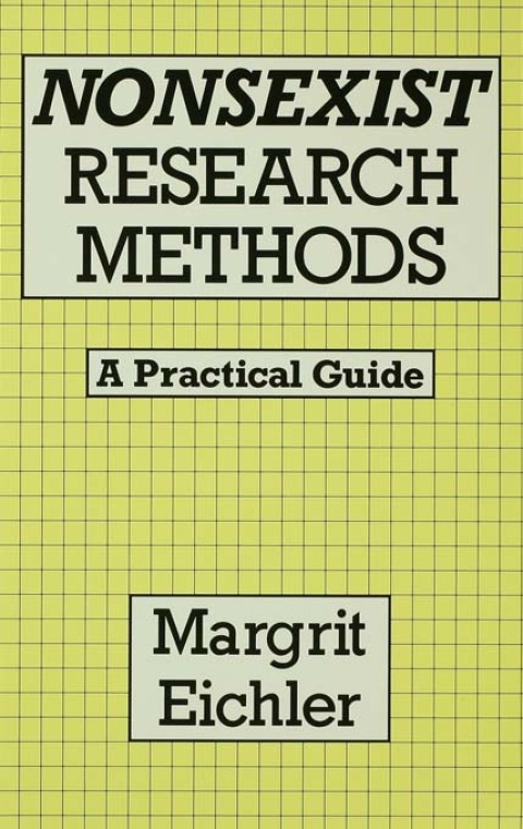 Cover image for book Nonsexist Research Methods