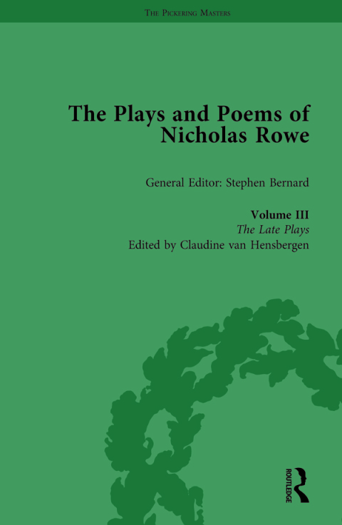 Cover image for book The Plays and Poems of Nicholas Rowe, Volume III