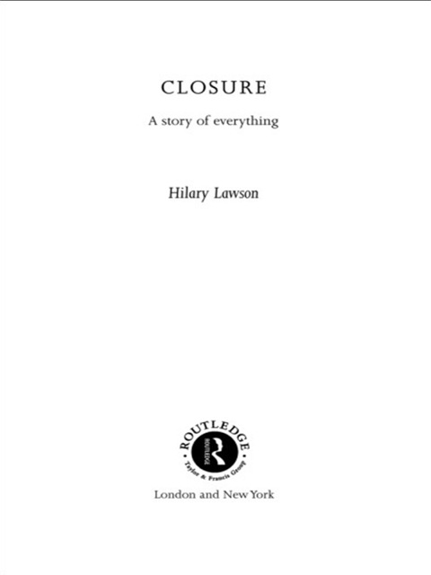 Cover image for book Closure