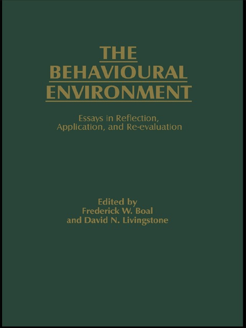 Cover image for book The Behavioural Environment