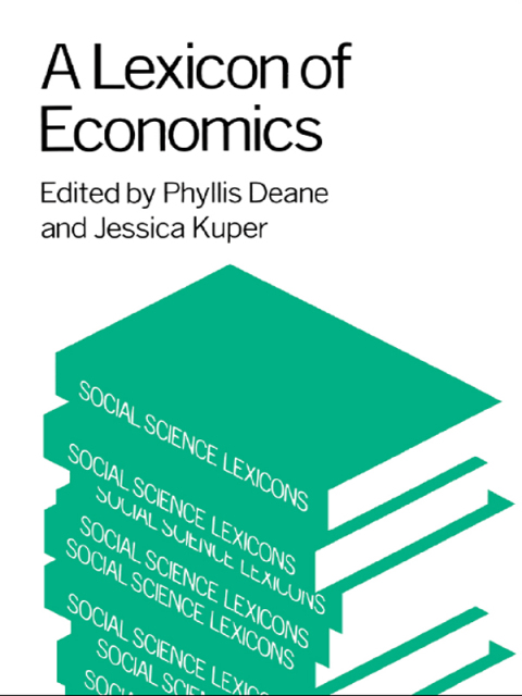Cover image for book A Lexicon of Economics