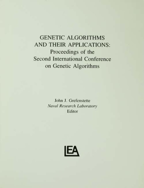 Cover image for book Genetic Algorithms and their Applications