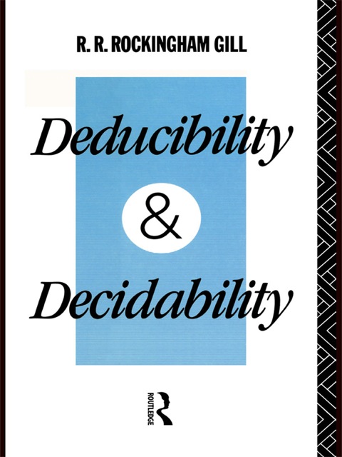 Cover image for book Deducibility and Decidability
