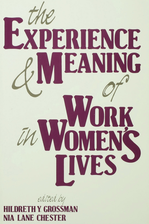 Cover image for book The Experience and Meaning of Work in Women's Lives