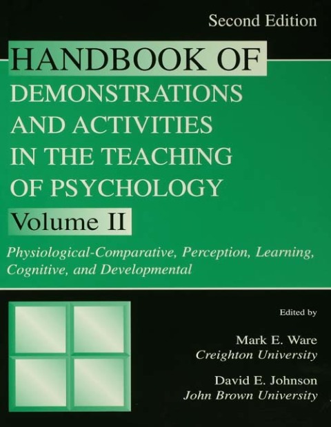Cover image for book Handbook of Demonstrations and Activities in the Teaching of Psychology
