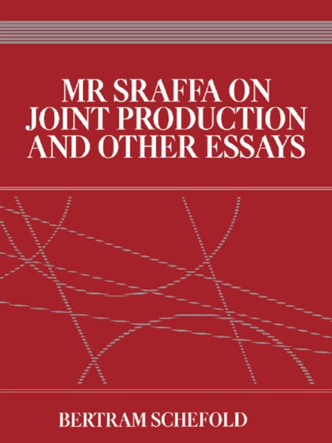 Cover image for book Mr Sraffa on Joint Production and Other Essays