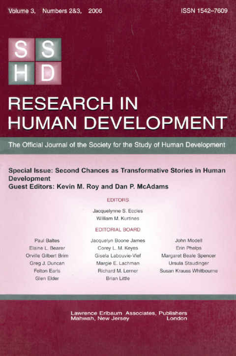 Cover image for book Second Chances As Transformative Stories Rhd V3 2&3
