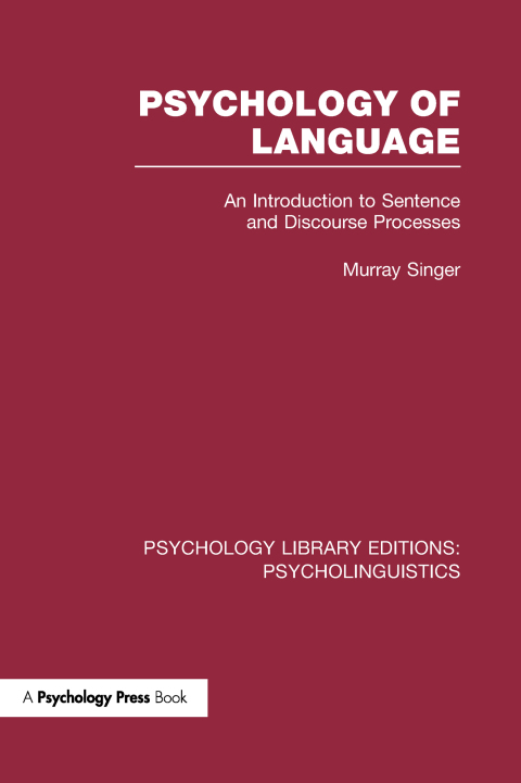 Cover image for book Psychology of Language (PLE: Psycholinguistics)