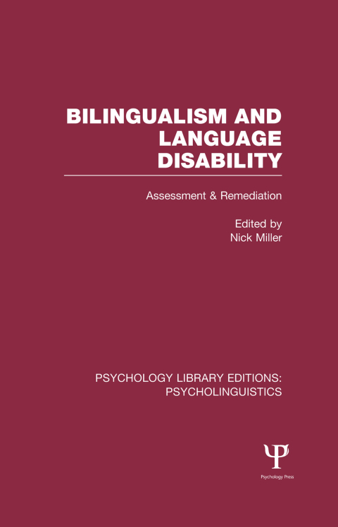 Cover image for book Bilingualism and Language Disability (PLE: Psycholinguistics)