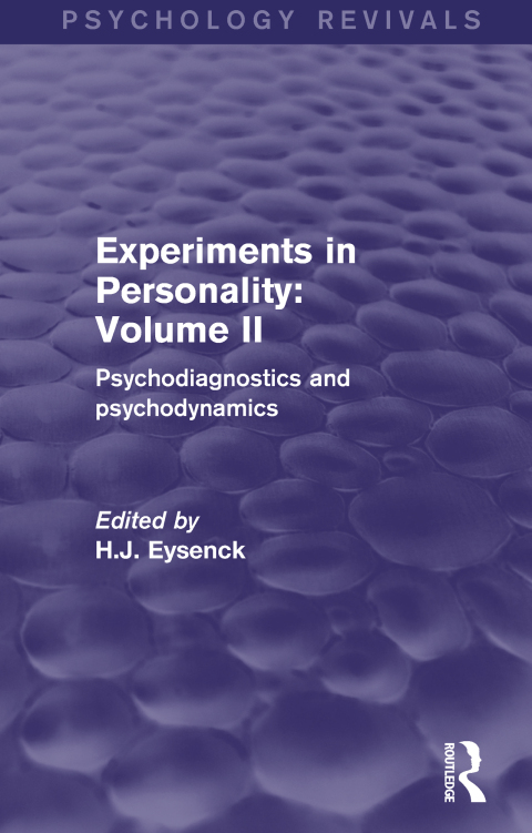 Cover image for book Experiments in Personality: Volume 2 (Psychology Revivals)