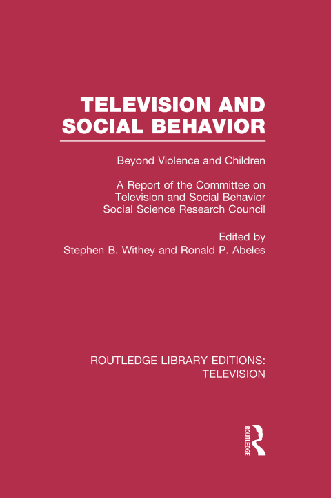 Cover image for book Television and Social Behavior