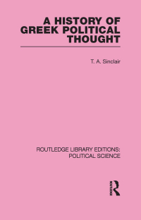 Cover image: A History of Greek Political Thought 1st edition 9780415555746