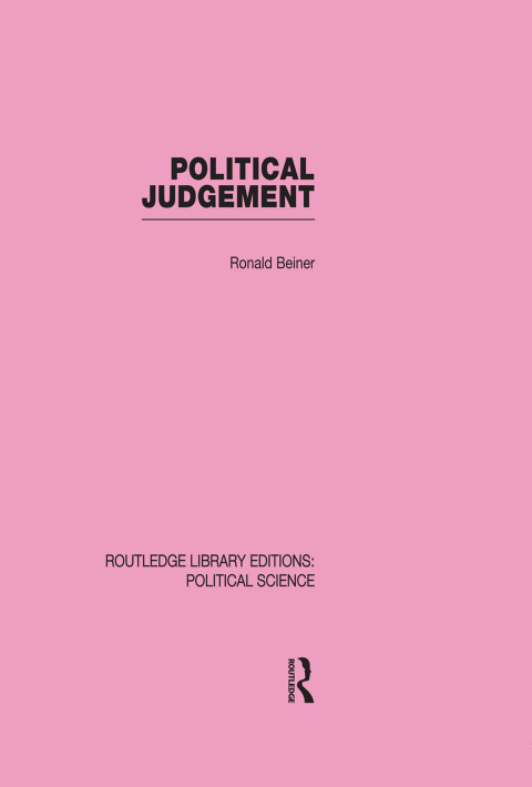Cover image for book Political Judgement (Routledge Library Editions: Political Science Volume 20)