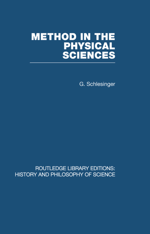Cover image for book Method in the Physical Sciences