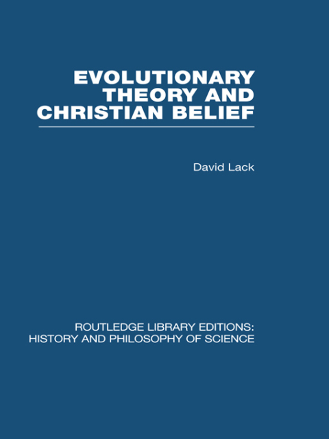 Cover image for book Evolutionary Theory and Christian Belief