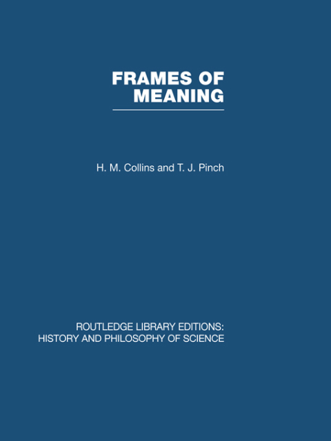 Cover image for book Frames of Meaning