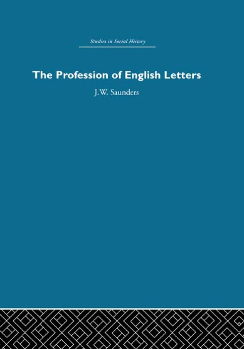 Cover image for book The Profession of English Letters