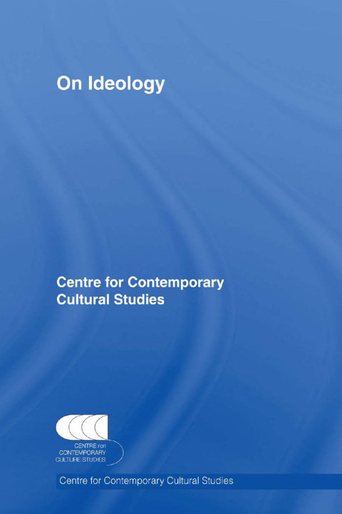 Cover image for book On Ideology