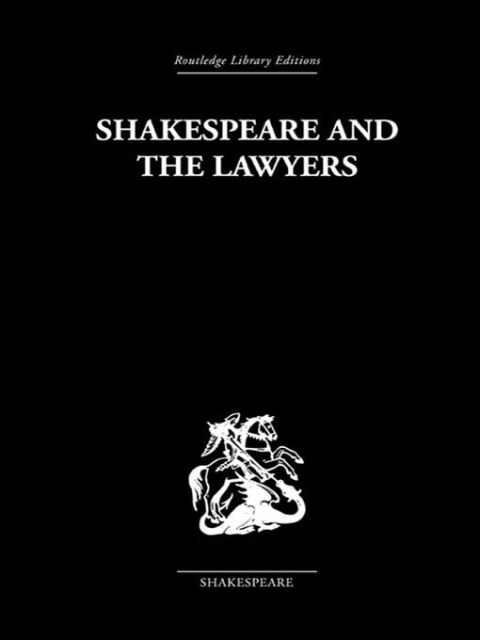 Cover image for book Shakespeare and the Lawyers