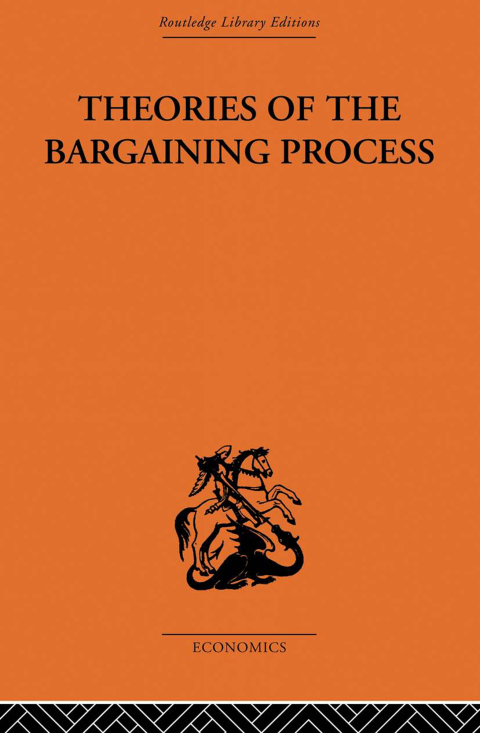 Cover image for book Theories of the Bargaining Process