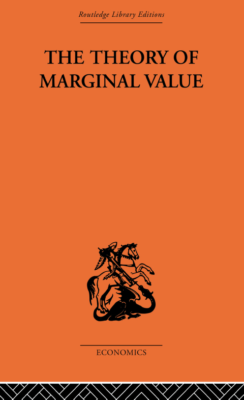 Cover image for book The Theory of Marginal Value