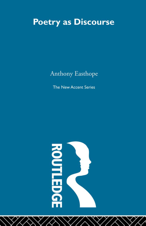 Cover image for book Poetry as Discourse