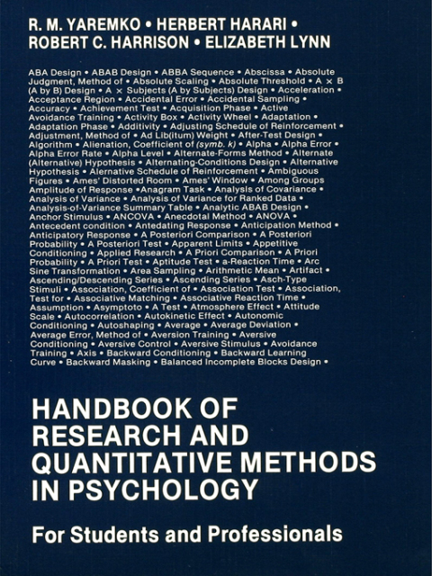 Cover image for book Handbook of Research and Quantitative Methods in Psychology